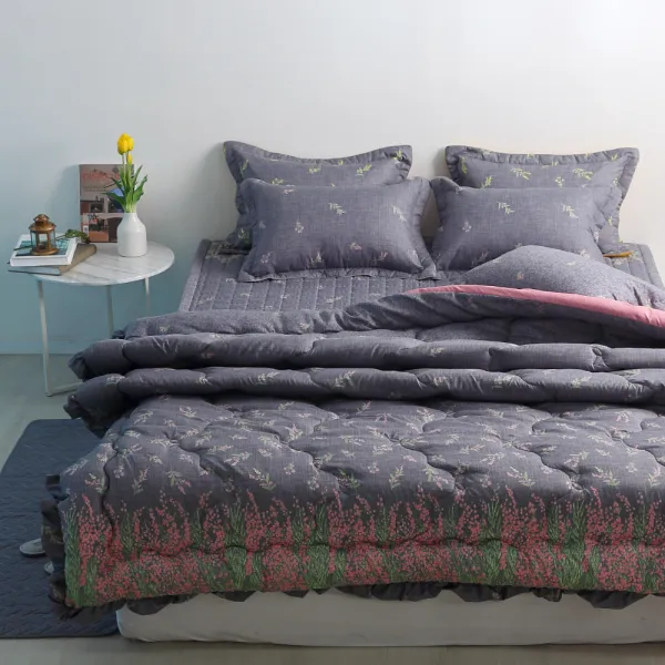 몽쉐어 라벤더 이불베개 세트 핑크