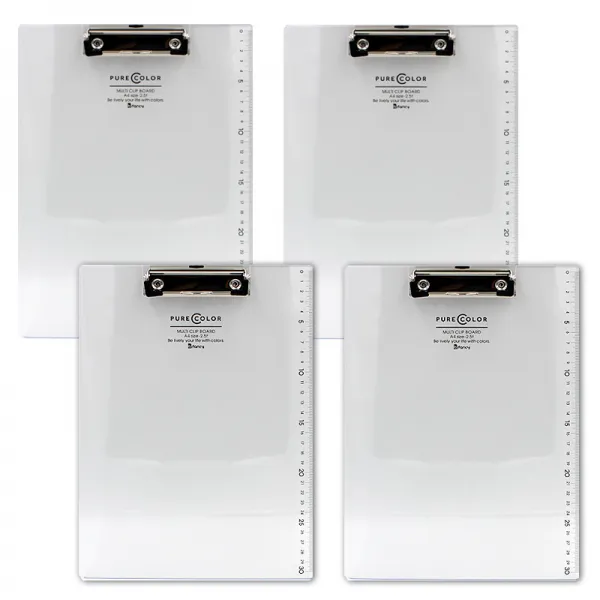 비팬시 퓨어칼라 클립보드 A4 투명 4개