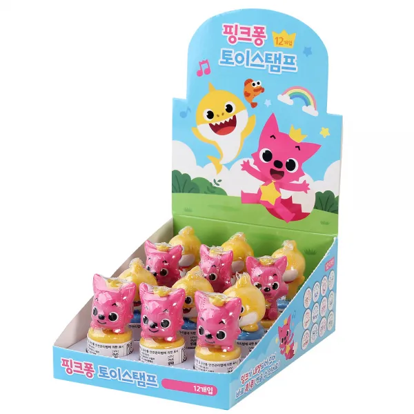 핑크퐁 토이 스탬프 12p 혼합 색상 혼합 색상