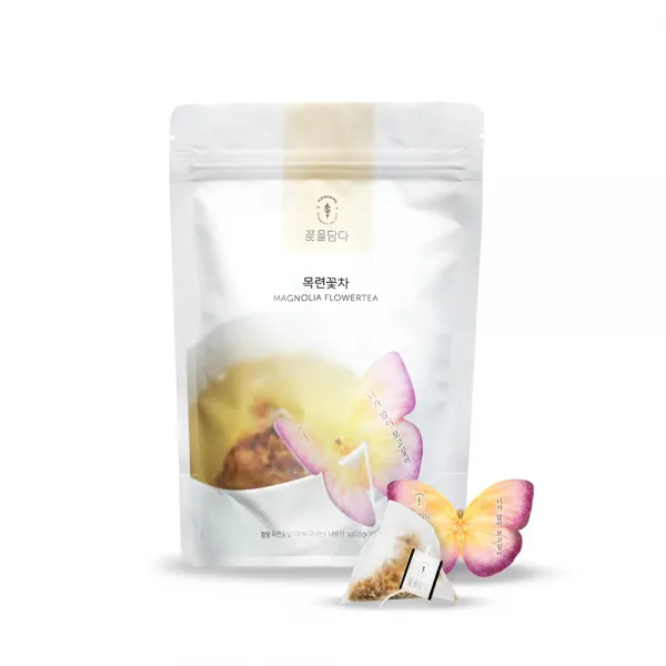 꽃을담다 나비티백 목련꽃차, 0.5g, 10개입