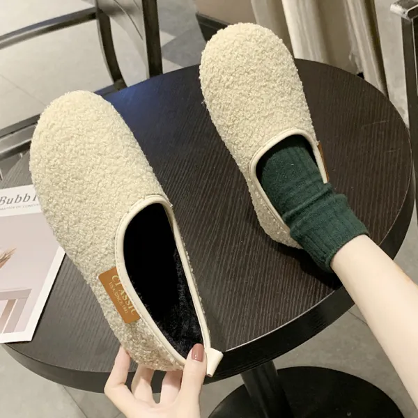 홀리버니 여성용 쿠키N10 뽀글이 인조털 슬립온