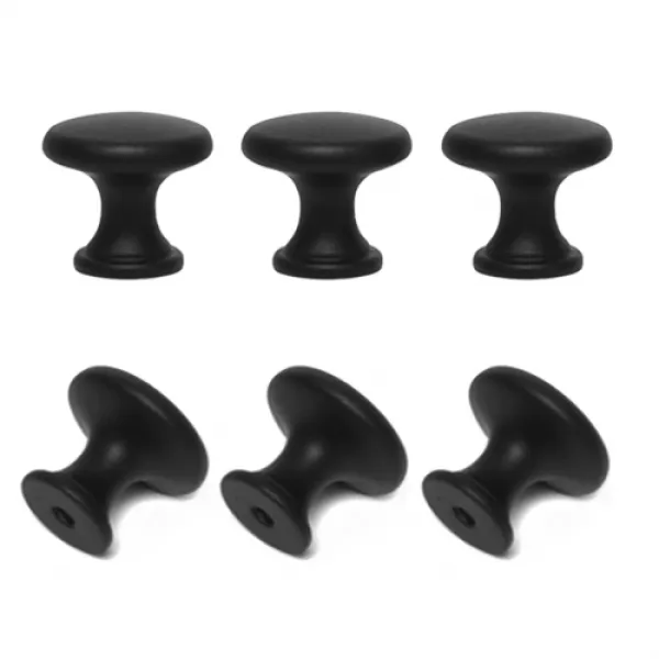 철물바다 1구손잡이 머쉬 블랙 소 6개