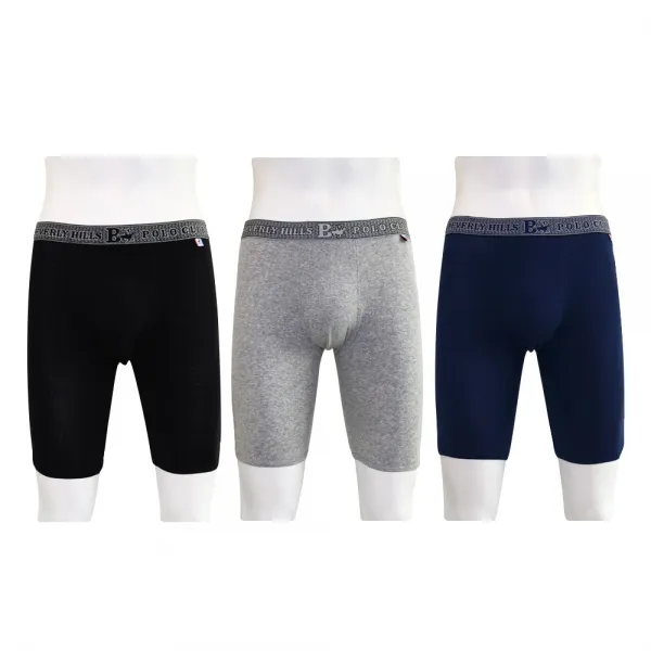 비버리힐스폴로클럽 남성용 3d 면스판 골지 후라이스 기능성 롱드로즈 팬티 3종