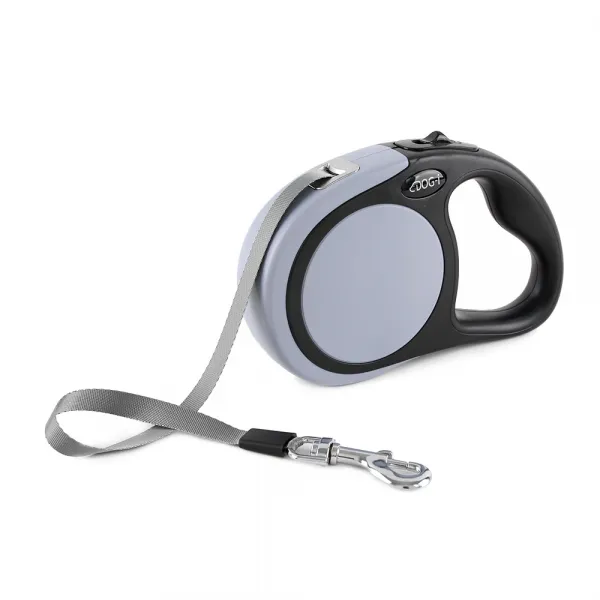 도그아이 강아지 베이직 자동 리드줄 그레이
