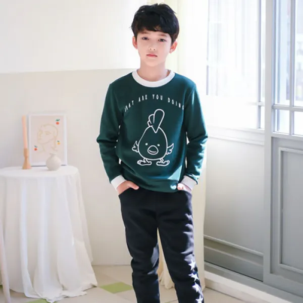 잭키드 남아용 꼬꼬라인별 기모 세트