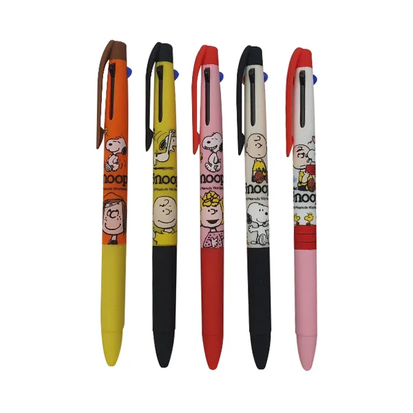 피너츠 스누피 3색 볼펜 0.5mm 랜덤 발송 5개