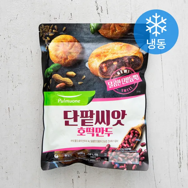 풀무원 단팥씨앗 호떡만두 (냉동), 600g, 1개
