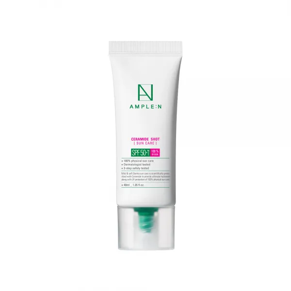 앰플엔 세라마이드샷 베리어 선케어 선크림 SPF50+ PA++++, 40ml, 1개