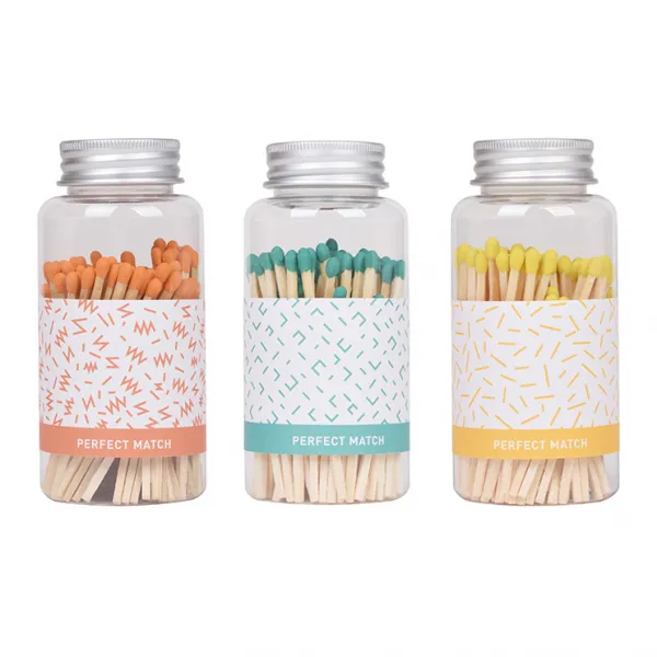 브리스크스타일 보틀성냥 Ver.2 3p 세트, Orange, Mint, Yellow, 1세트