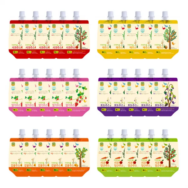 자연마을 착즙주스 사과 100ml x 5p + 배 100ml x 5p + 딸기 100ml x 5p + 포도 100ml x 5p + 제주감귤 100ml x 5p + 사과당근 100ml x 5p, 100ml, 1세트