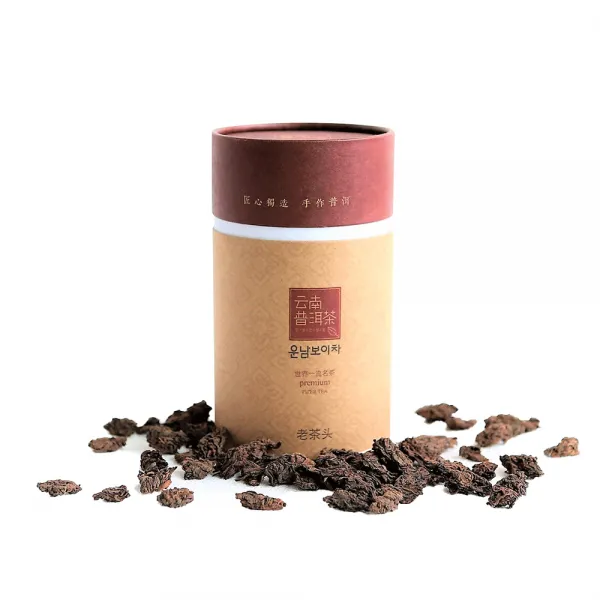 운남보이차 보이 노차두 지관 산차, 250g, 1개