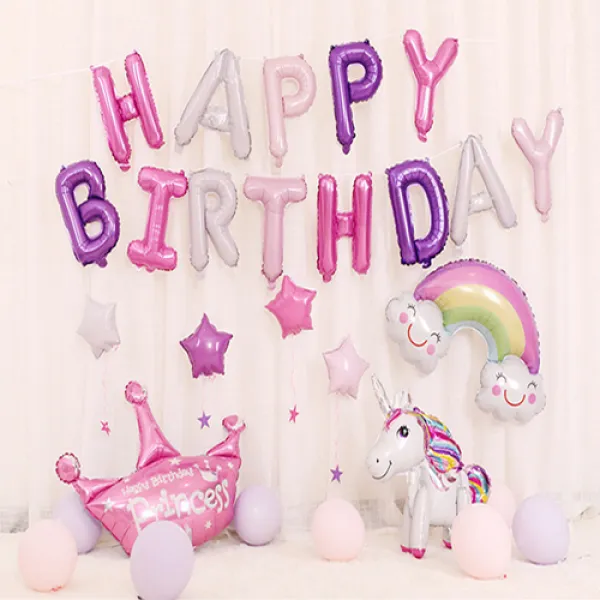 펀타스틱 올인원 생일 풍선 세트, 혼합 색상, 1세트