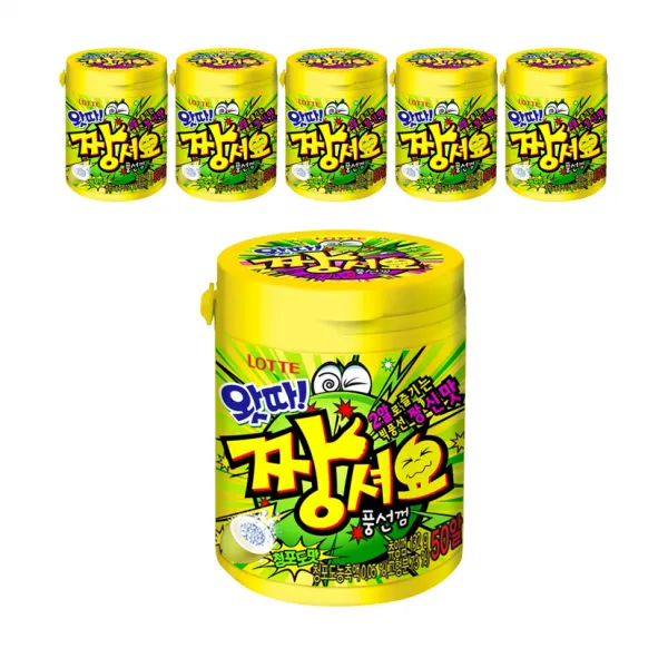 왓따 짱셔요 풍선껌 용기, 132g, 6개