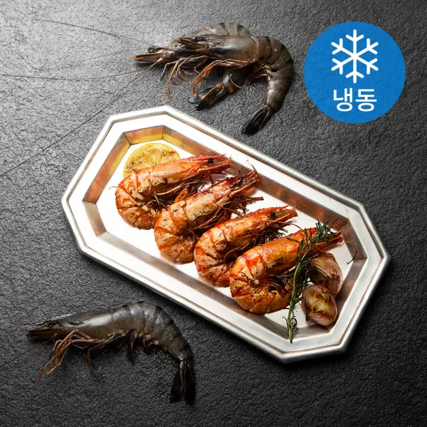 프라이드 블랙타이거새우 LIVE Frozen (냉동), 1.3kg(35미), 1개