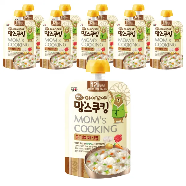 아이꼬야 맘스쿠킹 이유식 100g, 순두부찌개, 10개