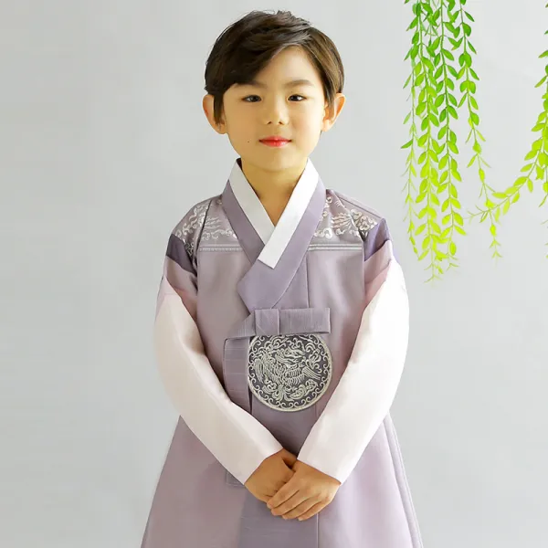 금동이 남아용 남봉황은박 한복 AM079 + 복주머니 세트