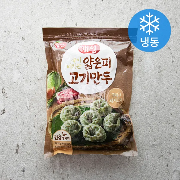 동원 개성 얇은피 고기만두 (냉동), 1kg, 1개