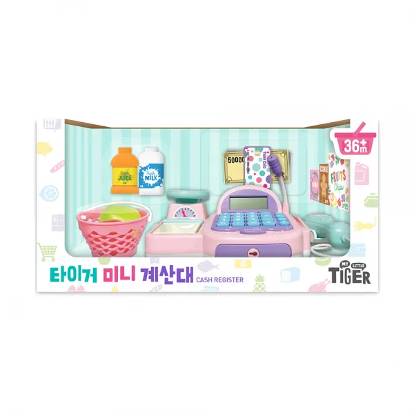 마이리틀타이거 타이거 미니 계산대 놀이 완구, 혼합 색상