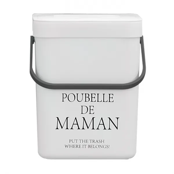 달팽이리빙 푸벨드마망 음식물 쓰레기통 5L, 화이트