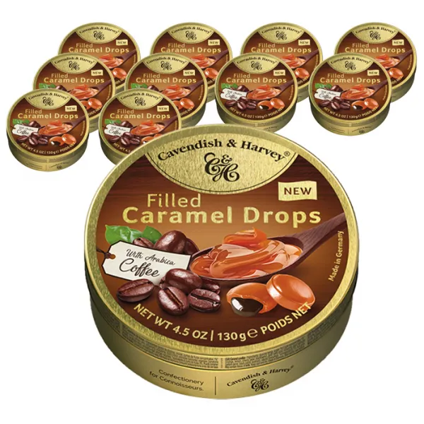 캐빈디쉬앤하비 카라멜 드롭 위드 커피 필링, 130g, 11개