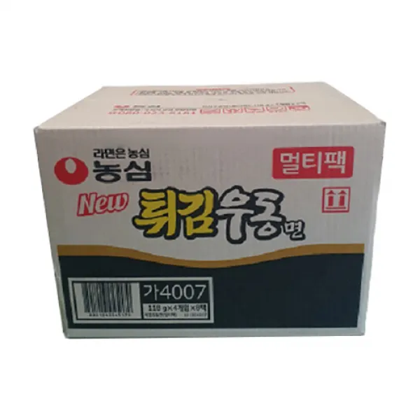 농심 튀김우동면 멀티팩 118g 32개