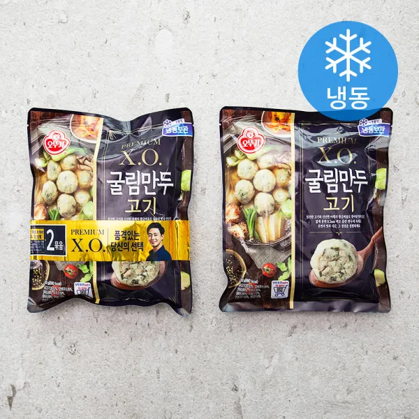 오뚜기 X.o.굴림만두 고기 냉동 350g 2개
