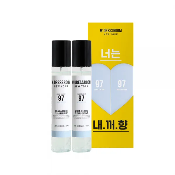더블유드레스룸 너는내꺼향 드레스퍼퓸 S2 150ml, No 97 에이프릴코튼, 2개