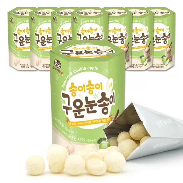 우리애들밥상 송이 송이 구운 눈송이 10g, 사과, 16개