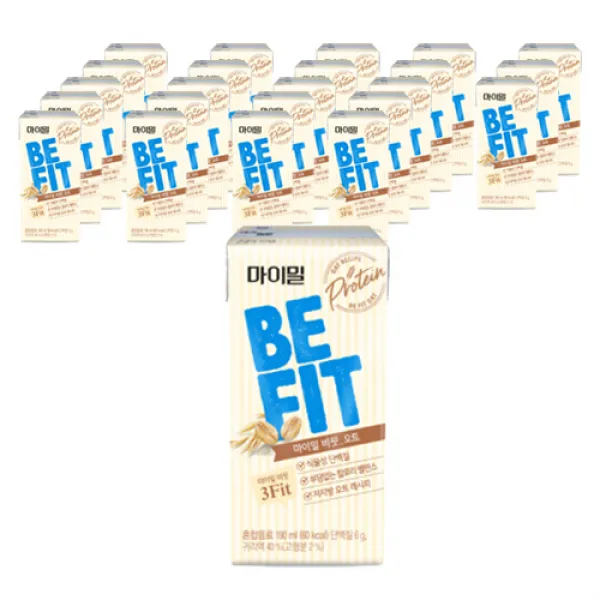 마이밀 BE FIT 오트 식물성 단백질 음료, 190ml, 24개