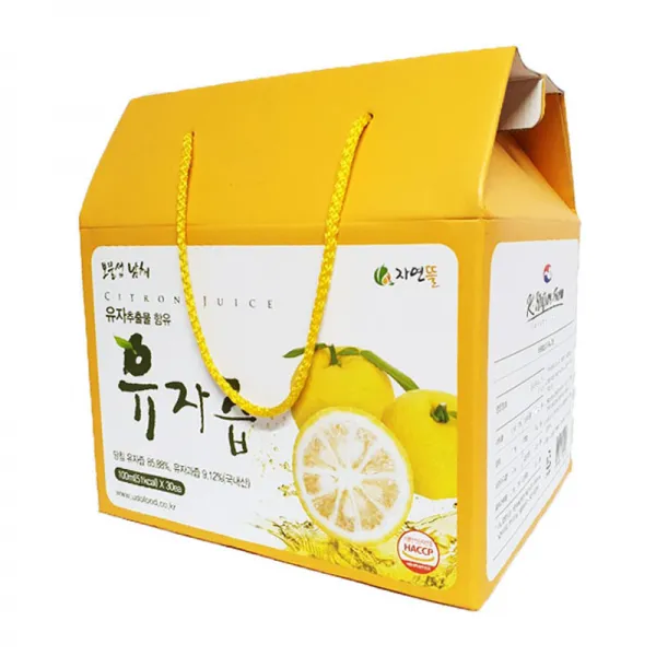 자연뜰 보물섬 남해 유자즙, 100ml, 30개