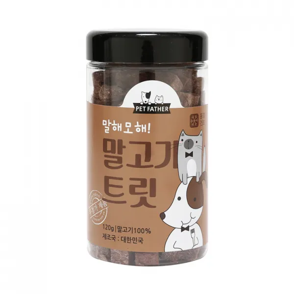 펫파더 말고기트릿 강아지 간식 120g, 말고기, 1개