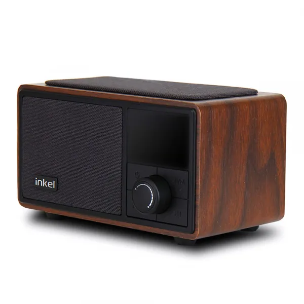 인켈 무선충전 블루투스 스피커 CLASSIC1, 월넛