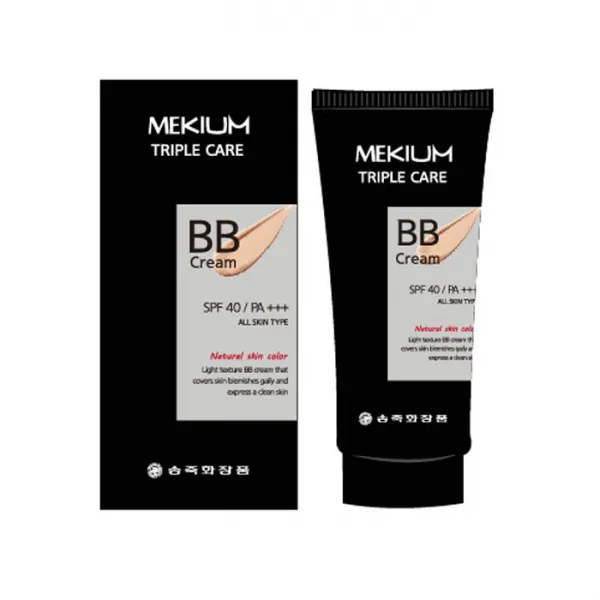송죽화장품 미키움 트리플 케어 비비크림 SPF40 PA+++ 60g, Natural skin, 1개