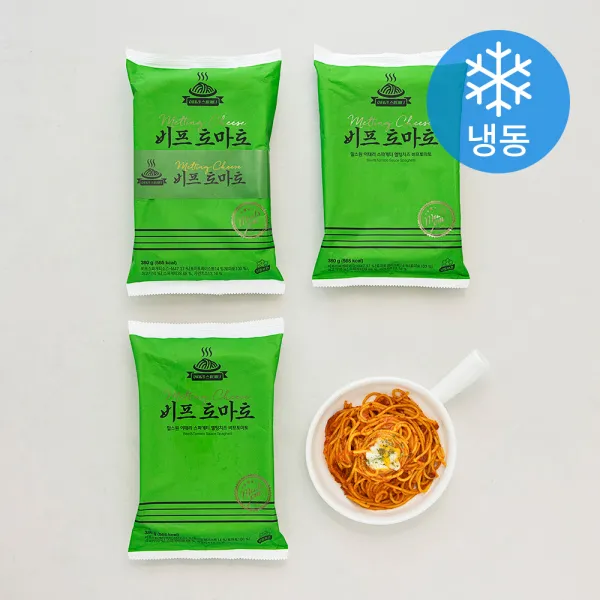 밀스원 이태리 스파게티 비프 토마토 스파게티 냉동 380g 3개