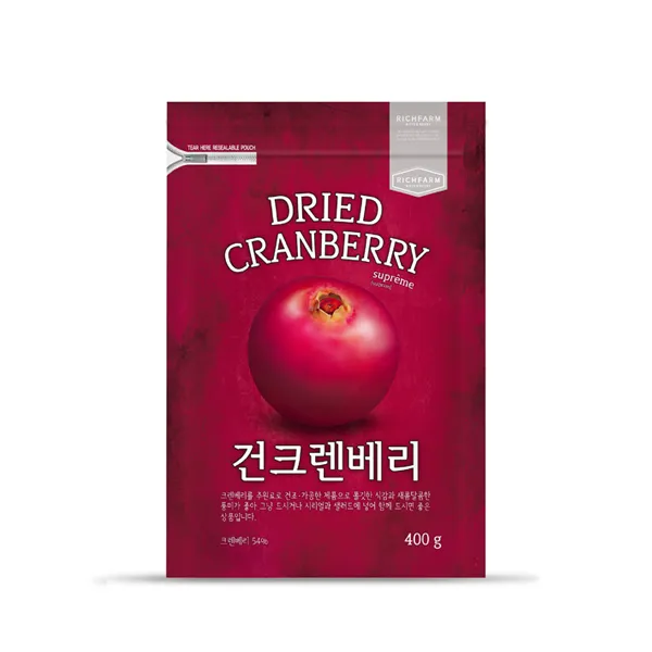 리치팜너트 건크렌베리 400g 1개