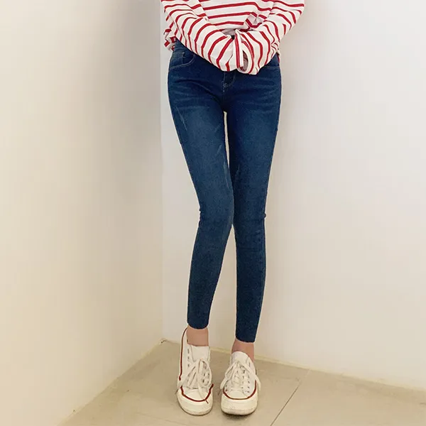 오키진 여성용 달달 스판 청바지