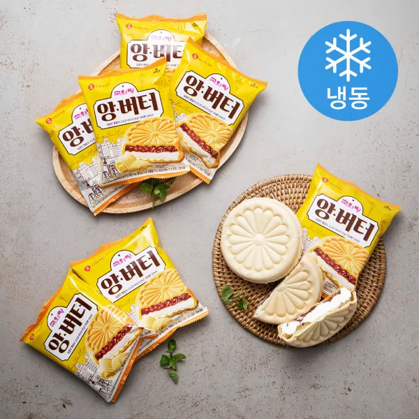 롯데푸드 국화빵 앙버터 아이스크림 (냉동), 150ml, 24개