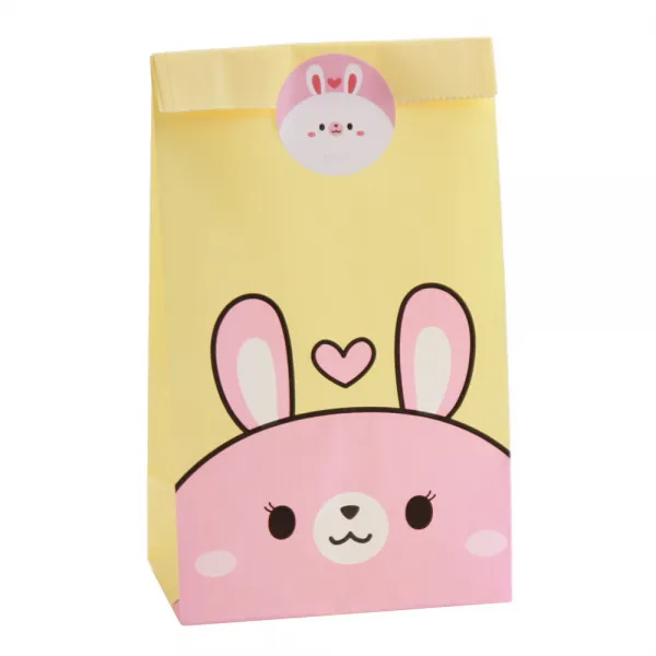 조이풀 하트 토끼 각대 봉투 30p + 애니멀 스티커 토끼 30p 세트, 봉투(12.8 x 8 x 23.4 cm), 스티커(4.5cm), 1세트