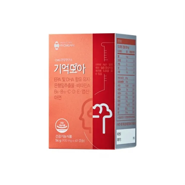 씨엠지제약 CMG건강연구소 기억모아 건강기능식품, 60캡슐, 1개