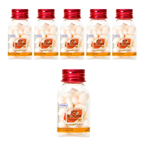 아이스붐 자몽향 캔디, 22g, 6개