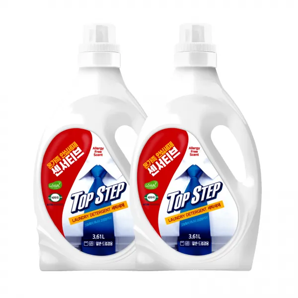 탑스텝 센서티브 고성능 세탁세제 본품, 3.61L, 2개