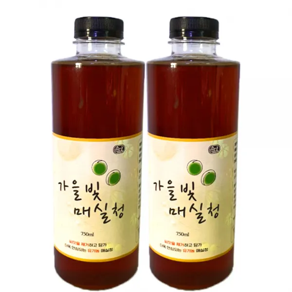 가을빛 유기농 매실청, 750ml, 2개