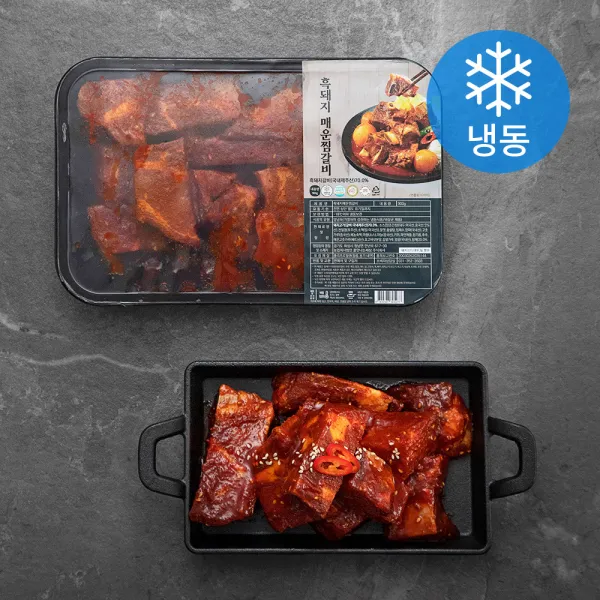 흑돼지 매운찜갈비 (냉동), 900g, 1개