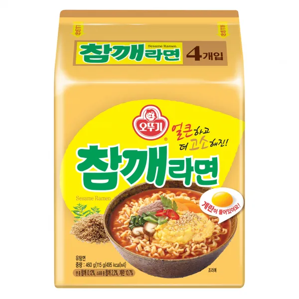 오뚜기 참깨라면 115g, 4개