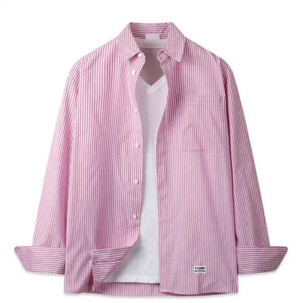 해리슨 남성용 오버핏 스트라이프 셔츠 Jim1129