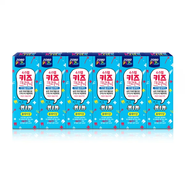2080 키즈크리닉 치약 80g 6개