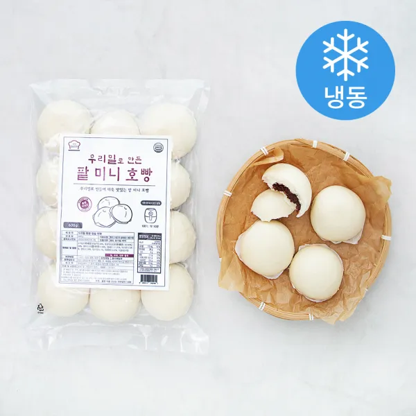 성수동베이커리 우리밀 팥 미니 호빵 (냉동), 600g, 1개