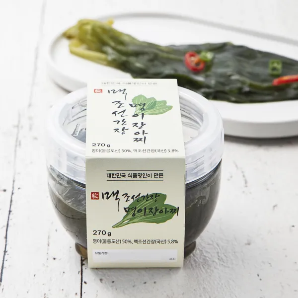 한국맥꾸룸 맥 조선간장 명이장아찌, 270g, 1개