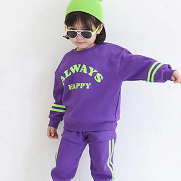 미니비 아동용 해삐 맨투맨 티셔츠