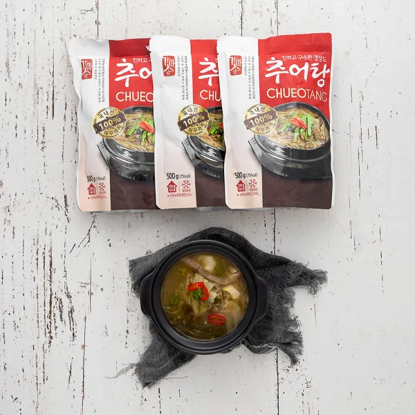 청조푸드 가마솥 진하고 구수한 경상도 추어탕, 500g, 3개